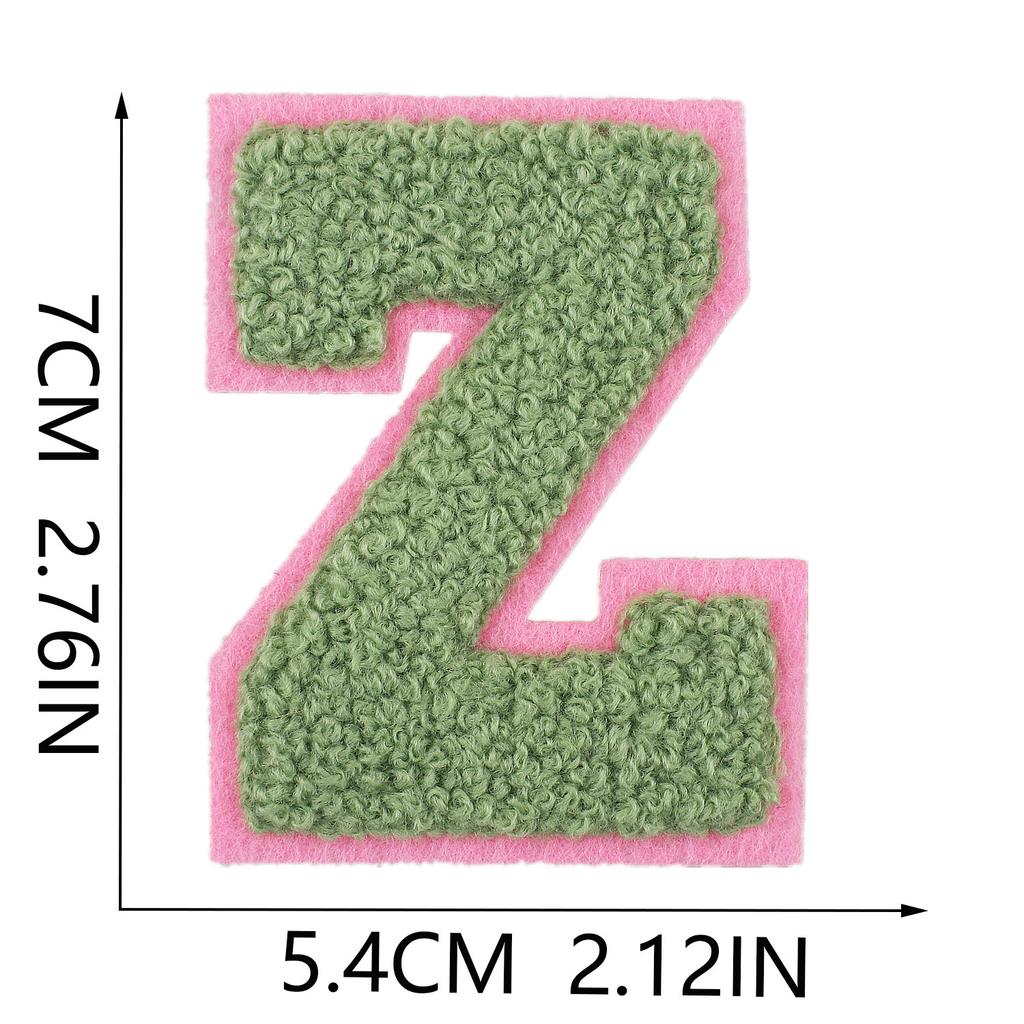 Mixed Color 7Cm Towel Embroidery English Letters Cloth Sticker Clothing Accessories Letter Sticker Computer Embroidery Chapter Boy Ironing Letters