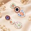 Asymmetrical Design Stud Earrings Flower Shape Bohemian Earrings Geometric Earrings  For Women