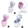 1Set 1:12 Dollhouse Miniature Toilet W/Poo Flushing Sound Bathroom Model Simulation Doll House Scene Decor Kids Pretend Play Toy
