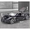 1/24 Bugatti Voice of The Night Automodell aus Druckguss, Spielzeugfahrzeuge aus Metall, hochsimulierte Sound- und Lichtkollektion, Kindergeschenk