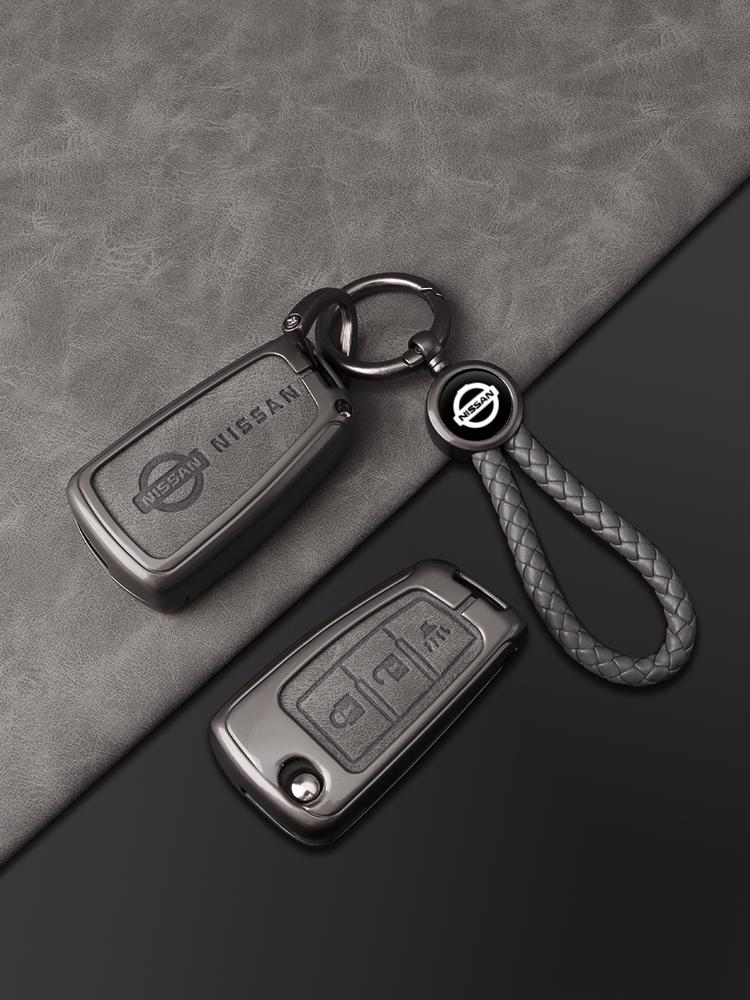 2/3/4Buttons Zinc Alloy Leather Car Remote Key Cover Case for Nissan Rouge Maxima Altima Sentra Murano Qashqai X-Trail Serena