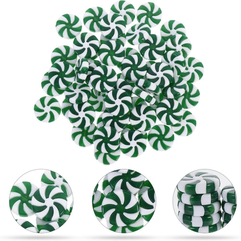 30/50pcs 25/35mm Christmas Decoration 4 Color Simulation Candies  Garland