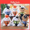 Charming Traffic Cop Bunny Plush Keychain Ultra Soft Cotton Filled Gift