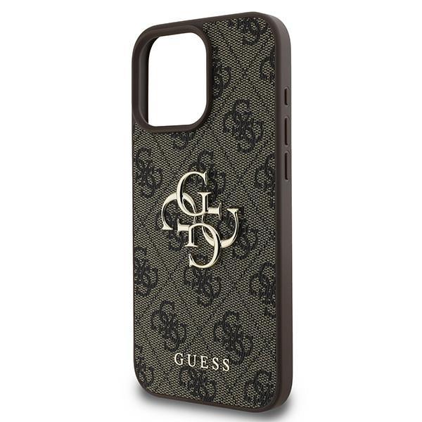 Guess Guhcp16L4Gmgbr Iphone 16 Pro 6.3 Brązowy/Brown Hardcase 4G Duże Logo