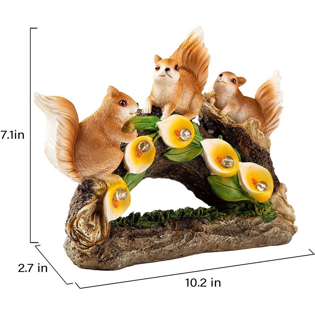 Solar-Powered Resin Succulent Turtle Garden Statue with LED Lights