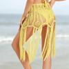 Handgehäkelter Strand-Quastenrock Bikini Cover-Up