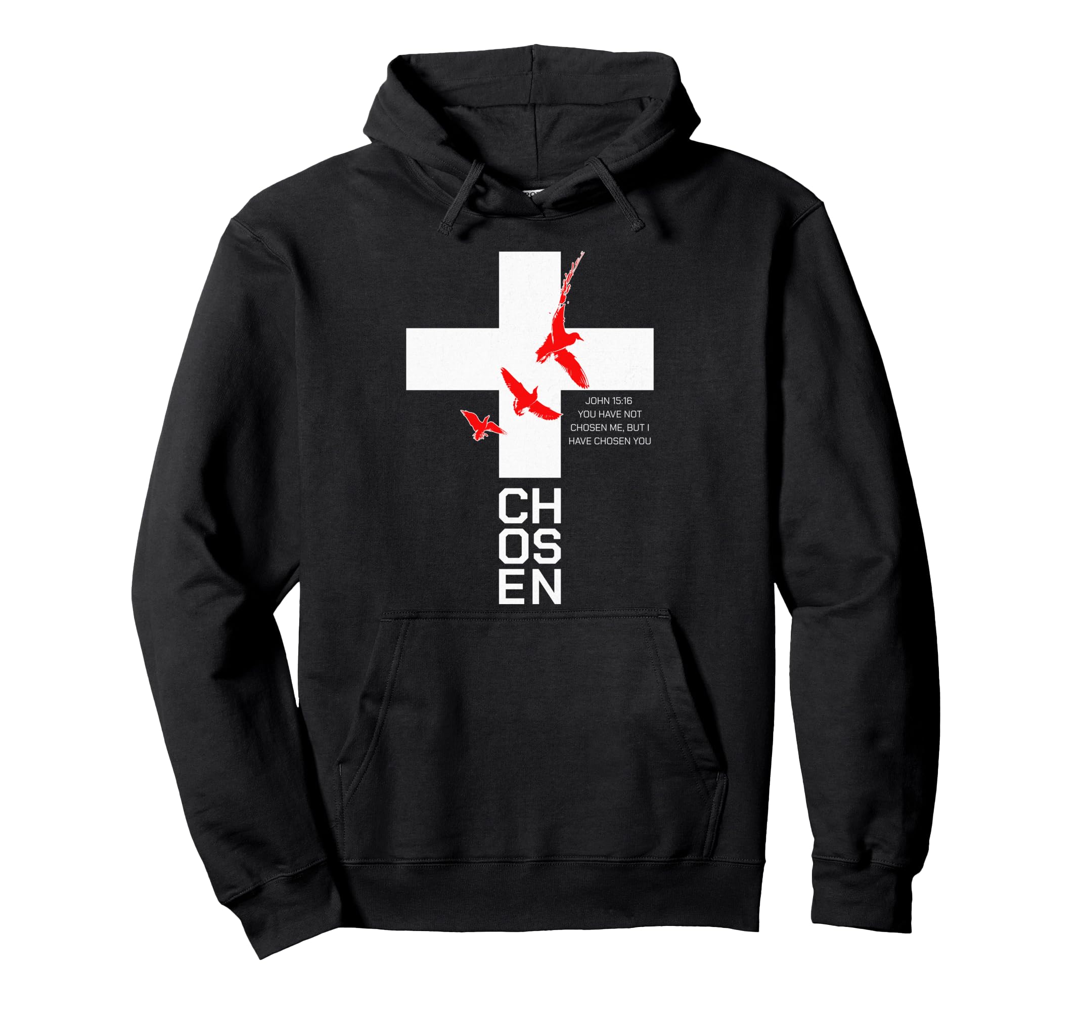 

Christian Son of God Selected Bible Verses Faith Jesus Cross Hoodie
