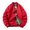 Autumn Winter Men's Jacket Solid Pilot Jacket Women Vintage Hooded Baseball Coat Casual Windbreak Parkas