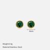 Simple Crystal Stud Earrings Fashion Women December Birthstone Colorful Diamond Earrings for Girls Gift