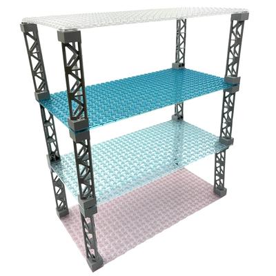 Doppelseitige Grundplatte 16x32 Noppen Transparente Figuren Klare Grundplatte Bausteine Stadt Bau Steine Spielzeug