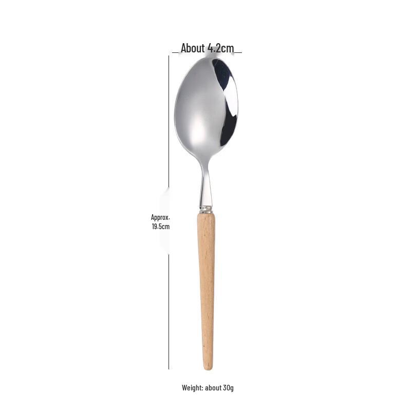 

Zhi Shi Stainless Steel Steak Knife and Beechwood Spoon