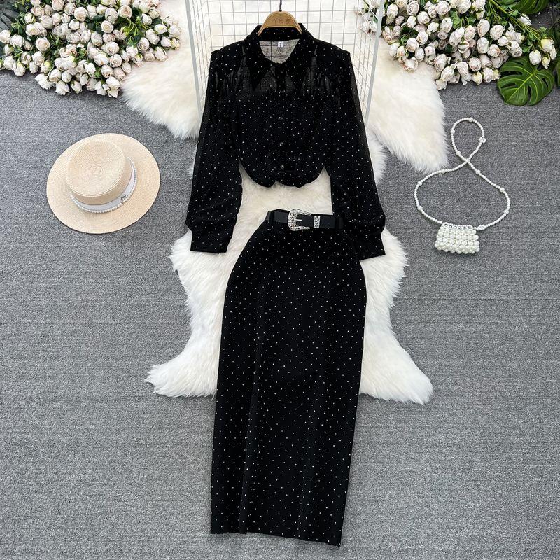 Socialite Elegant Bubble Single-Breasted Diamond Fashion Suit