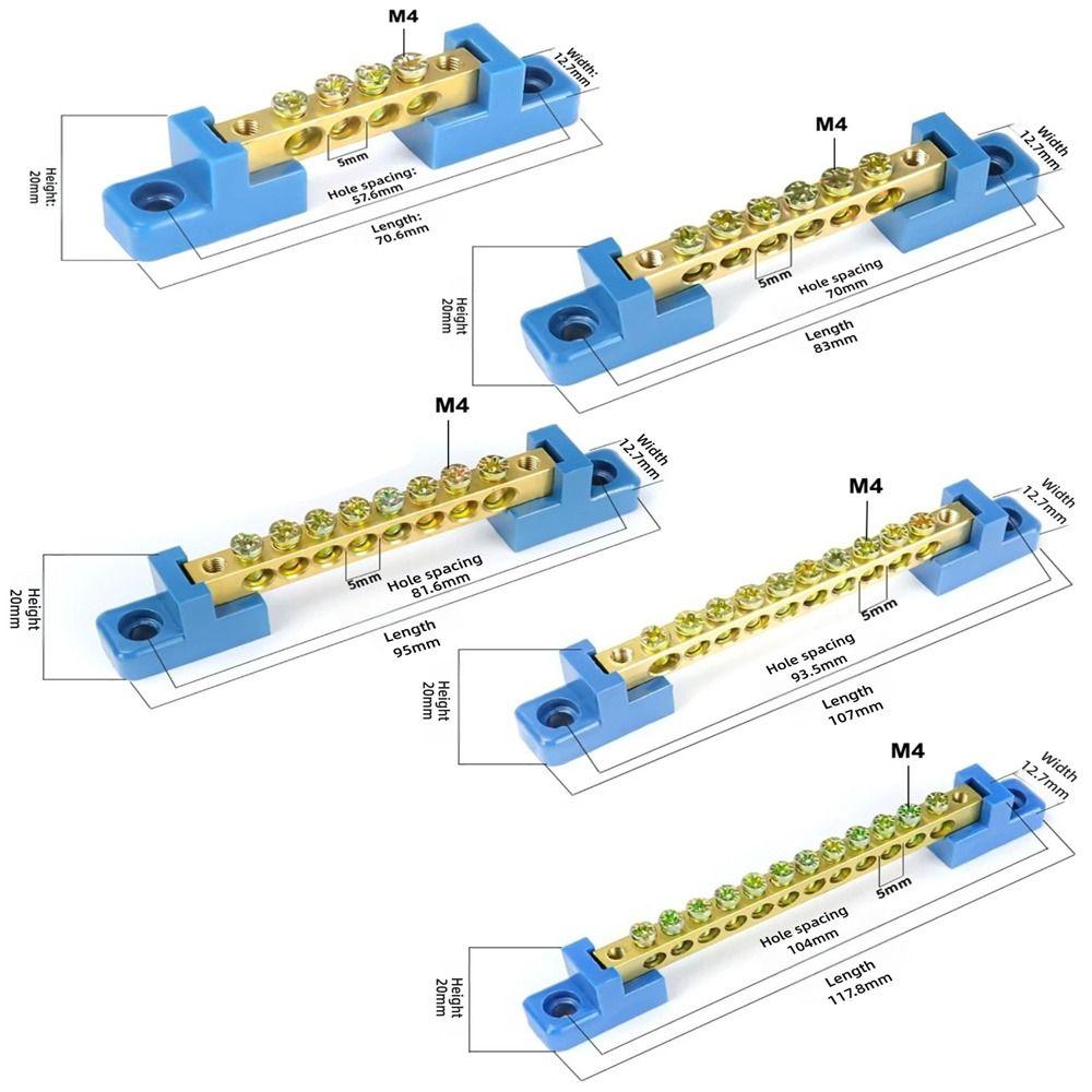 High Bridge Type Zero Row 6*9 Din Rail Terminal New Zero Ground Wiring Connection Distribution Box