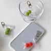 Adorable Citrus Fruit Key Ring Orange Keychain Alloy Materials Lovely Jewelry Perfect For Keys Or Phone Accessories