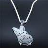 Kpop Lil Peep Liebeshase Traurig für Liebe Anhänger Halskette Edelstahl Halsketten Schmuck Halsband Fans Geschenk N4209S01