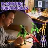 4-Pack 7.1in  Action Figure Set For Teen Boys, Figure With Multiple Accessories,Stocking Stuffers For Kids,3D Printed Party Favors