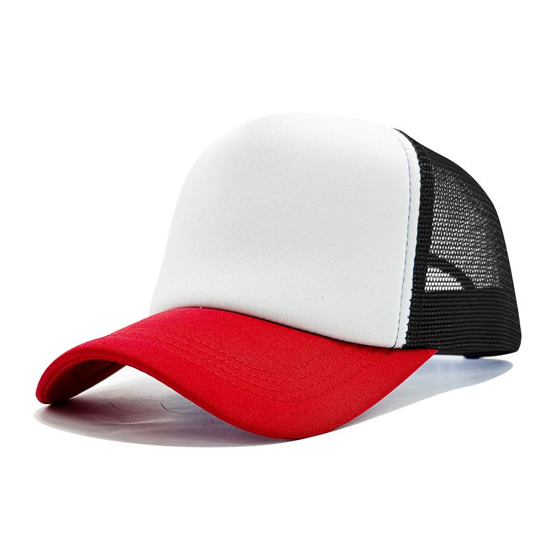Wholesale High Quality Custom 3D Embroidery Sublimation Print 5-Panel Trucker Mesh Cap  Baseball Gorras Blank Foam Trucker Hat