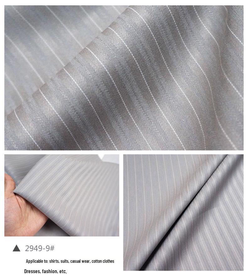 Gestreifter Arbeitsanzug für Frühling & Herbst - Polyester Viskose Spandex