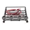 RC /10 Alloy Roof Rack W/ Round LED Light for Axial SCX10 Crawler Kits