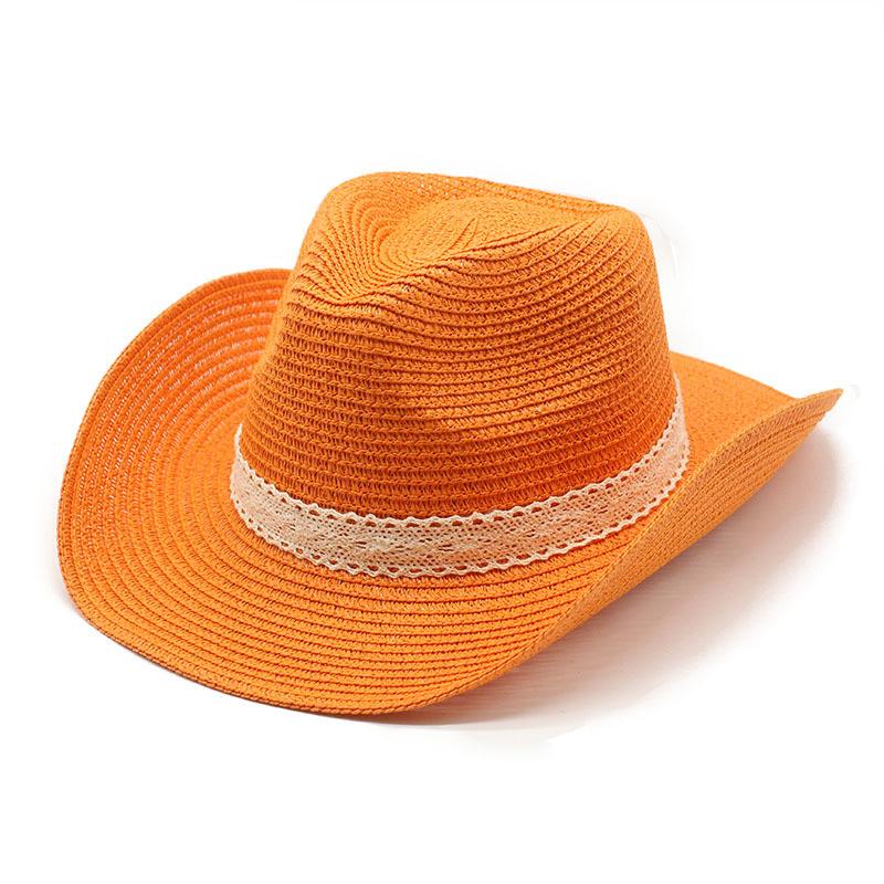 Ethnic Style Jazz Hat Summer Men And Women Boutique Straw Hat Sunshade Casual Beach Hat Retro Top Hat