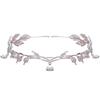 Crown Forest Leaf Water Drop Diamond Bridal Princess Headdress Wedding Accessories