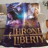 Throne and Liberty Game Blanket Blanket for Couch Sofa Travel Home Hiking Picni Bed Beding Flannel Blanket birthday gift