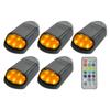 5PCS Solar Cab Light Solar Powered Cab Led Light Vibration Sensor Roof Light Cab Marker Light LED Wireless Solar Cab Lights