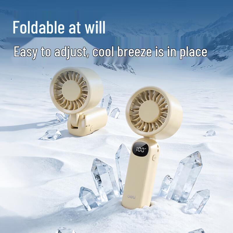 Deli Portable Foldable USB Handheld Fan