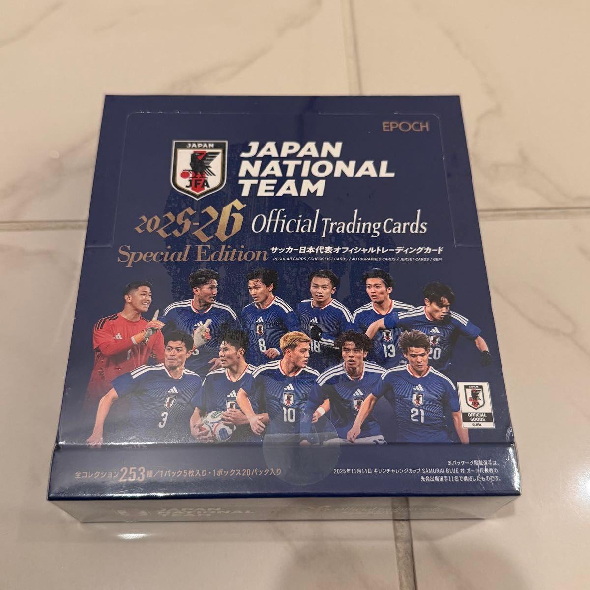 Used 1box EPOCH Japan National Soccer National Team Official Special Edition World Cup World Cup