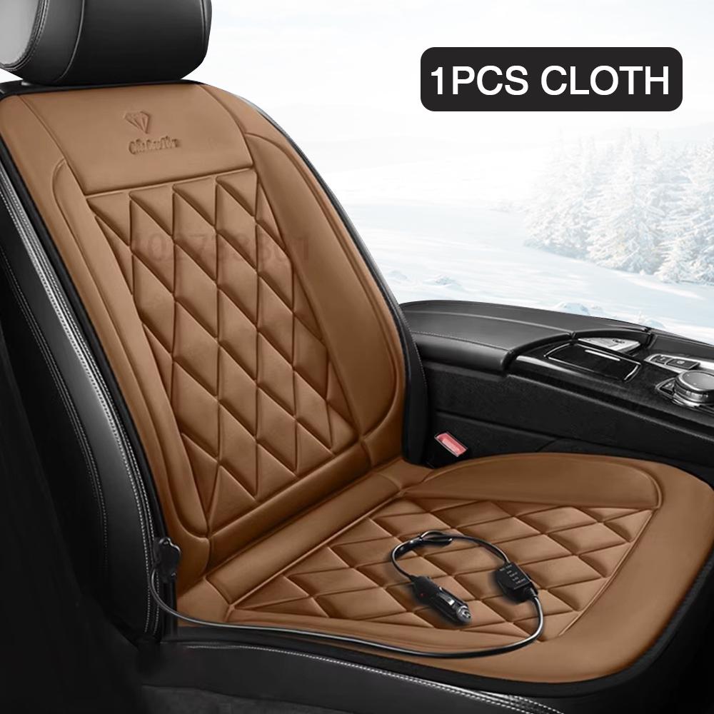 1/2pcs Winter Heated Car Seat Cover 12V Heating Warmer Car Seat Cushion Auto Universal Car Seat Protector Cover Car Accessories