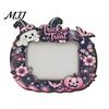 Halloween Photo Frame Frame, Wooden Desktop Picture Holder for Spooky Party Decoration Supplies And Festive Home Decor, Vintage Tabletop Ornament