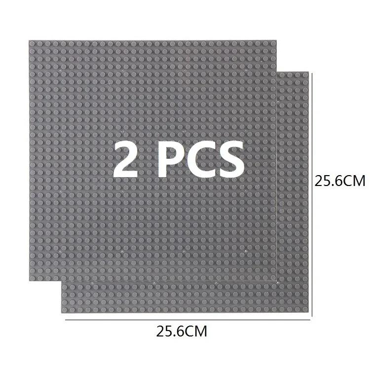 2Pcs Base Plate 32*32 32*16 Studs Classic Figures Building Blocks Plates Bricks Baseplate Blocks Children Toys For Kid Gifts