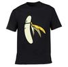 Graphic T-shirt Unisex Banana strip Funny design print Summer humor joke Loose white casual suit Street wear Unisex T-shirt
