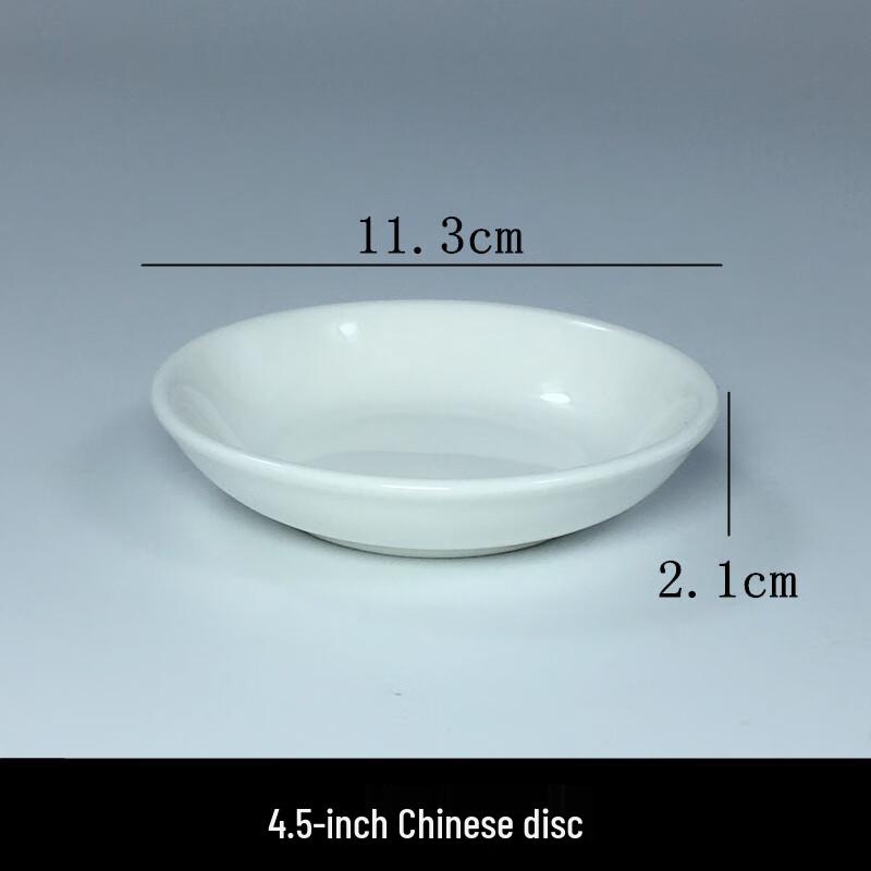Elegant Pure White Ceramic Condiment Dishes - 10-Pack