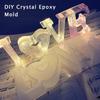 DIY Crystal Mold Handmade Pendant Crafts Letters Shape High Mirror Mold HOME LOVE Mould Soap Silucone Mold