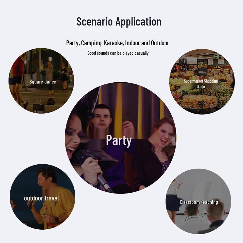 Edifier PK705 Portable Outdoor KTV Bluetooth Speaker with Microphone CN Plug (adapter Included)