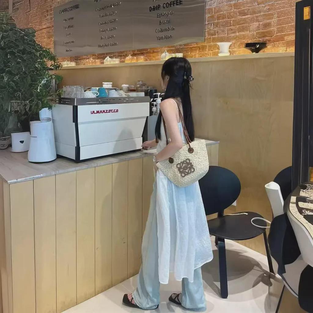 White Mesh Sleeveless Suspender Dress - French Style, Layered, Loose Fit, Slim, Long Skirt, New Summer Collection