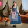 Halloween Children's Costume European Pastoral Girl's Costume Vintage Maid Costume Medieval French Manor Maid Dress