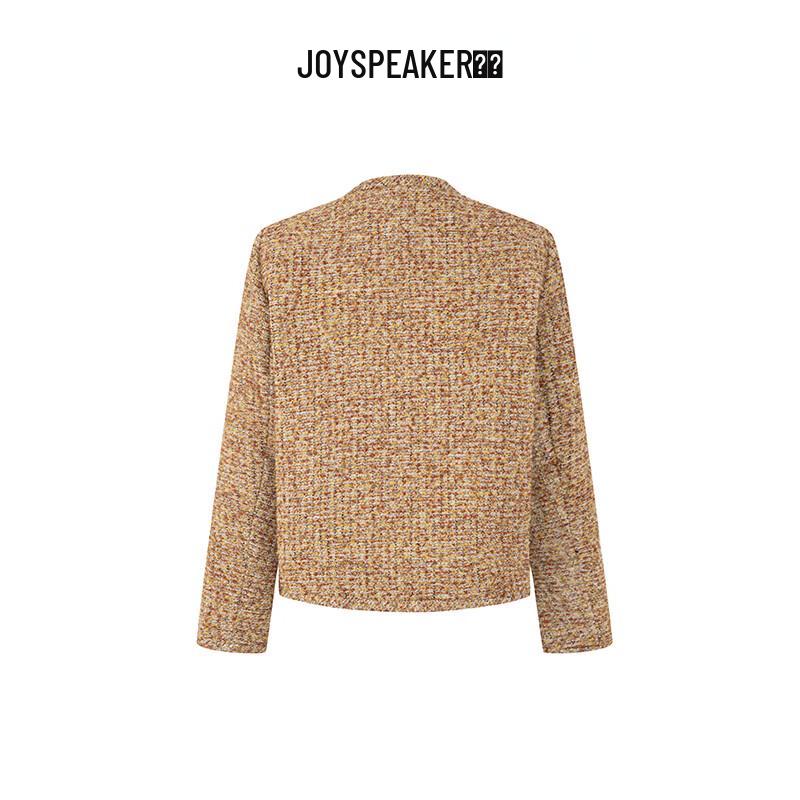 

JOY SPEAKER Women s Winter Short Tweed Down Jacket M