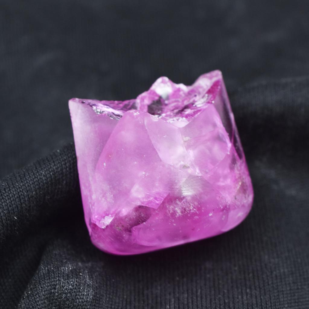 Natural Pink Zircon Loose Gemstone Uncut Rough 74.80 ct for Lapidary and Gem Collections