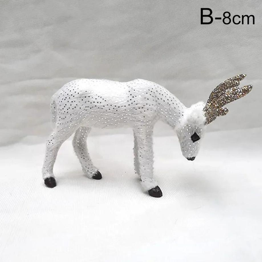 1 Pcs Simulated Animal Spotted Deer Christmas Reindeer Gift Decorations Plush Toys Ornaments