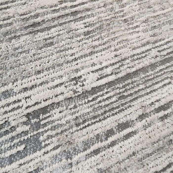 Extra-soft Living Room Rug Pattern Lines Grey Cream 120x170