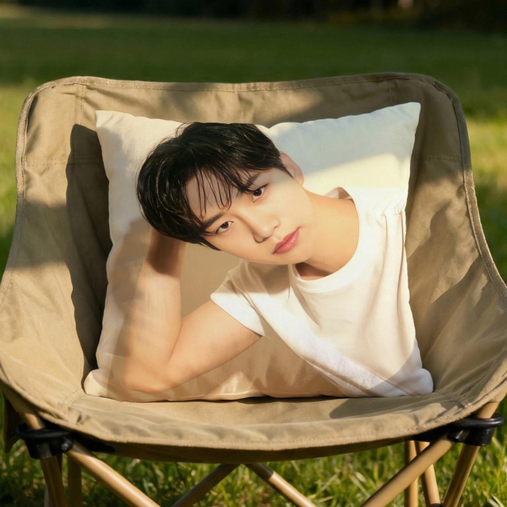 Kpop Lee JJunho Cushion Cover Soft Reversible  Durable Pillow Cover  MultiScene Use for Home  Car Daily Comfort