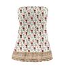 Womens Tops Dressy Casual Sleeveless Blouse Tube Tops For Women,Cute Sexy Off Shoulder Print Sleeveless T-Shirt