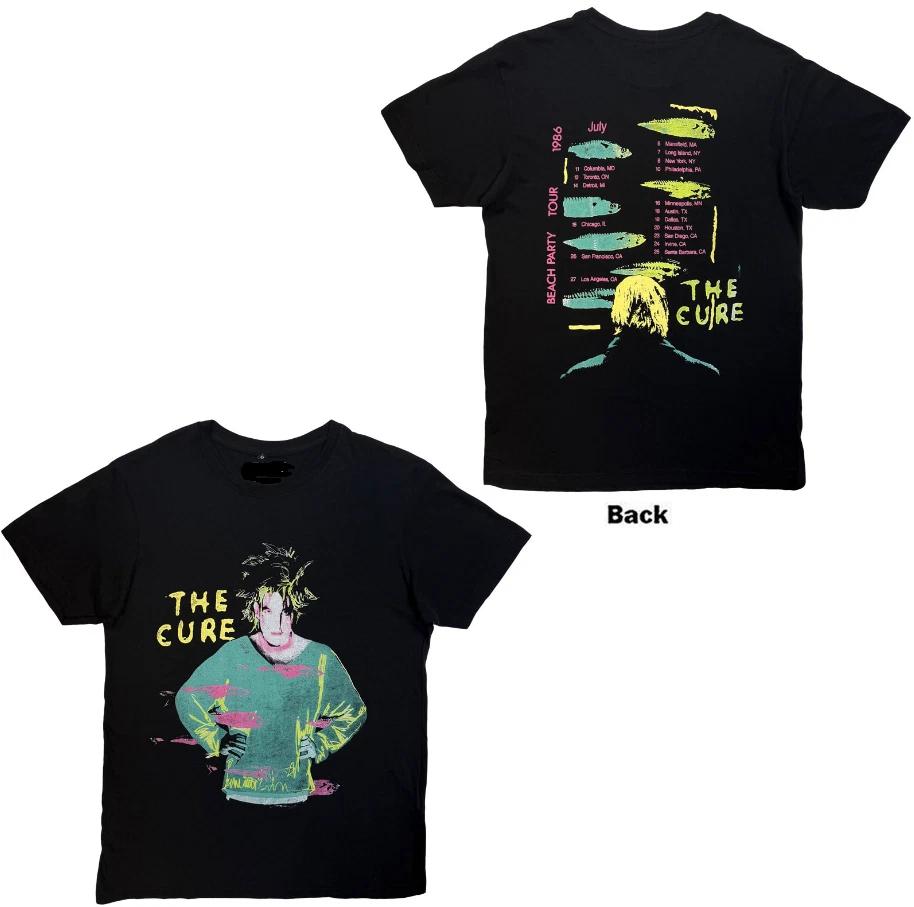The Cure Carbon T-Shirt: Beach Party Tour ’86 (Black) S