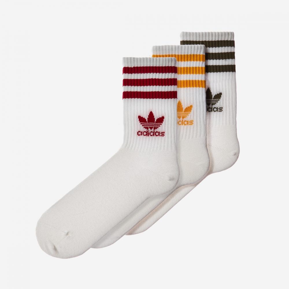 

Adidas Crew Socks 3str Ix7511 White Olistr Preyel S