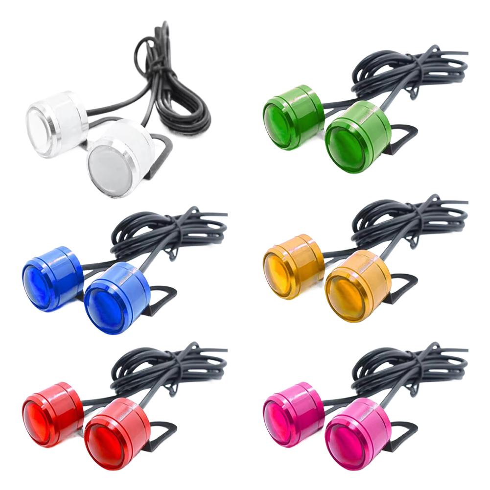 Motorcycle Eagle Eye Strobe DRL Running Light LED Flash Signal Lamp License Plate Light For UTV ATV Accessories