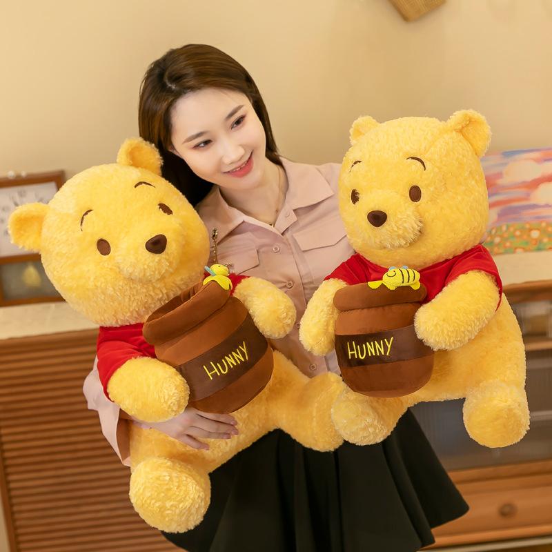 Honeypot Winnie the Pooh Λούτρινο Παιχνίδι Puff Bear Μαξιλάρι Κούκλα Αρκούδα για Αγκαλιές
