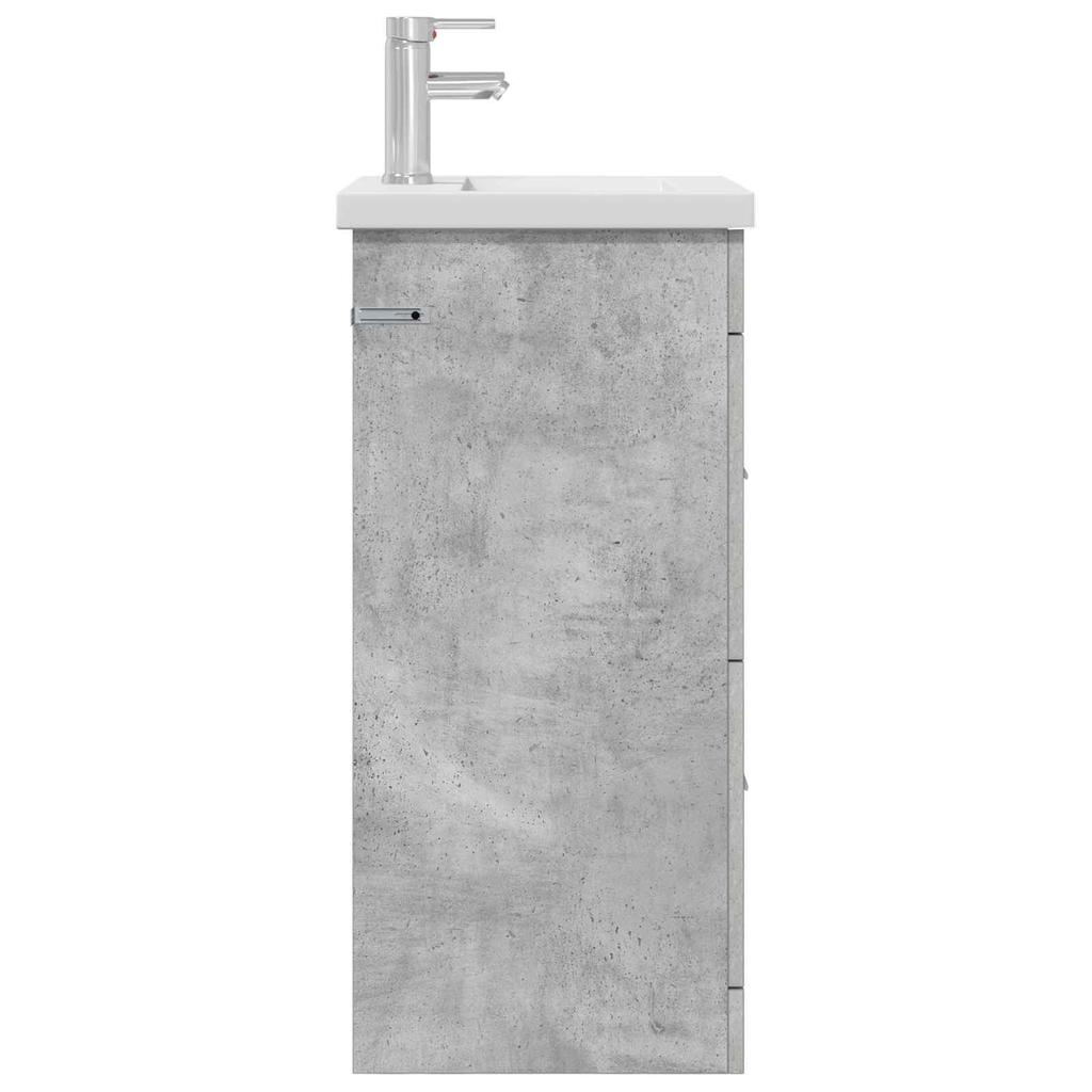 Bathroom Cabinet with Sink Concrete Grey 42 x 40 x 84.5 cm