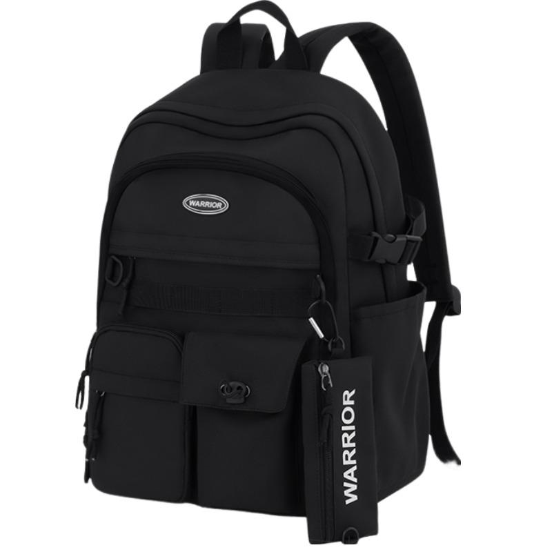 New Warrior Nylon Backpack Large Size Unisex White H22B08U50327
